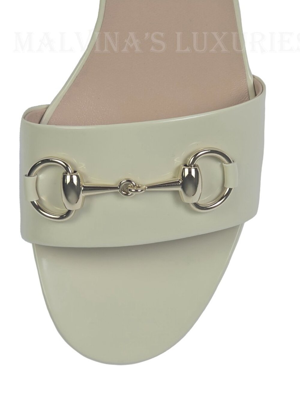 GUCCI SHOES LADY IVORY LEATHER PLATFORM HORSEBIT SANDALS sz 39 9 US - Picture 13 of 17